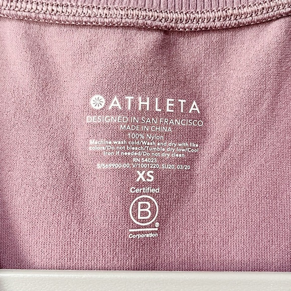 Athleta Mineral Wash Crop Tank Ombre Cascadia Violet Purple Size XS Gym Running - Picture 6 of 8